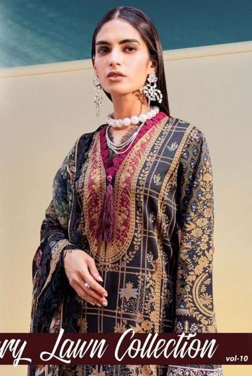 Luxury Lawn Cotton Vol-10 by Agahnoor